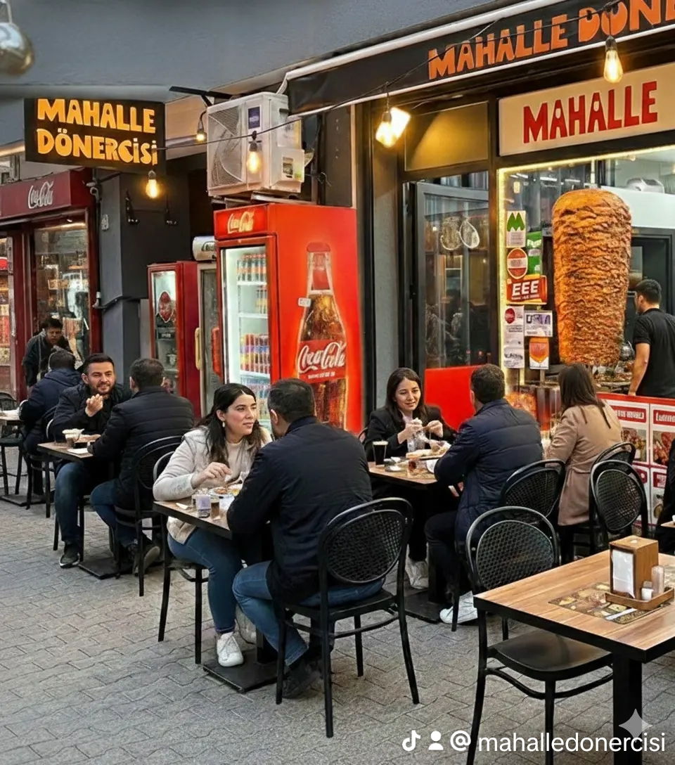 Mahalle dönercisinde yakalamaç üyelerine %20 indirim