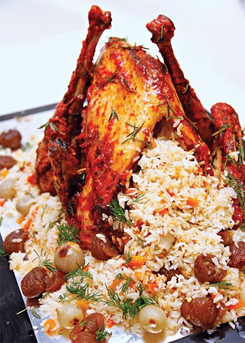 Kestane Pilavlı Hindi