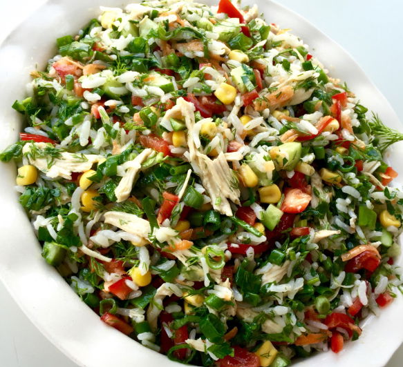 Tavuklu Pirinçli Salata