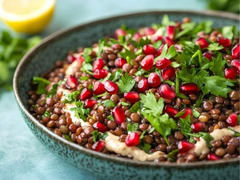 Mantarlı Mercimek Salatası