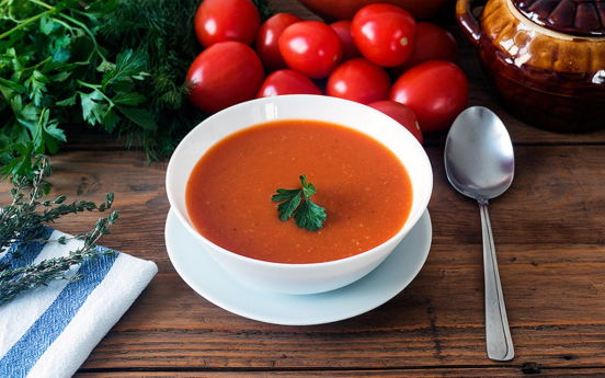 Fırınlanmış Domates Çorbası