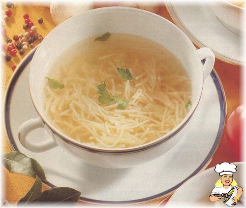 Tel Şehriyeli Konsome