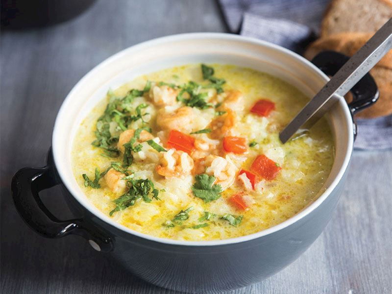 Tayland Usulü Karides Çorbası