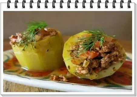 Kebaplı Kabak Dolması