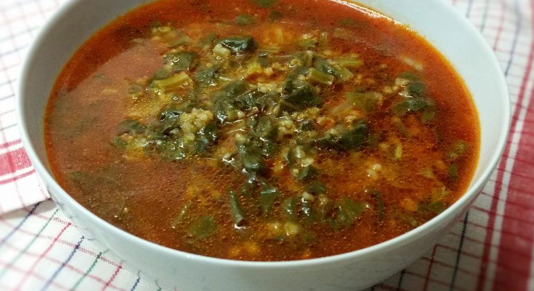 Bulgurlu Ispanak Çorbası