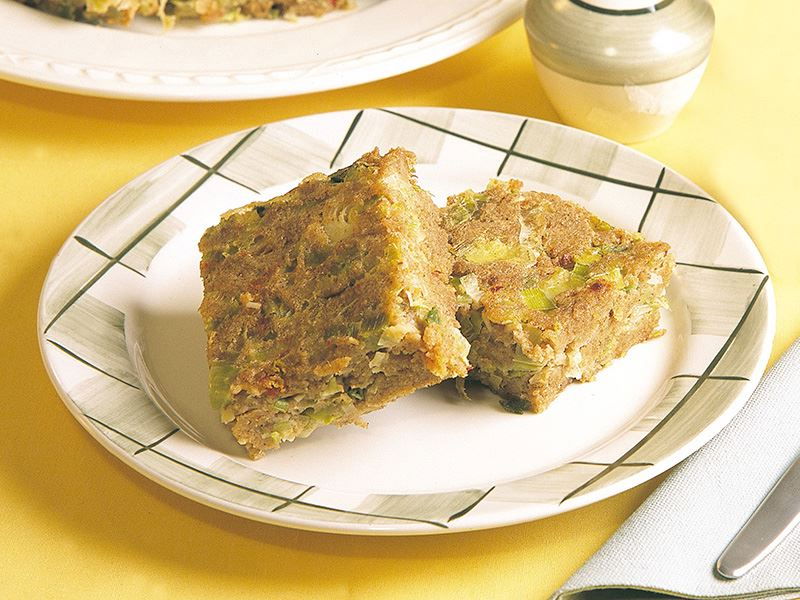 Fırında Pırasalı Pasta