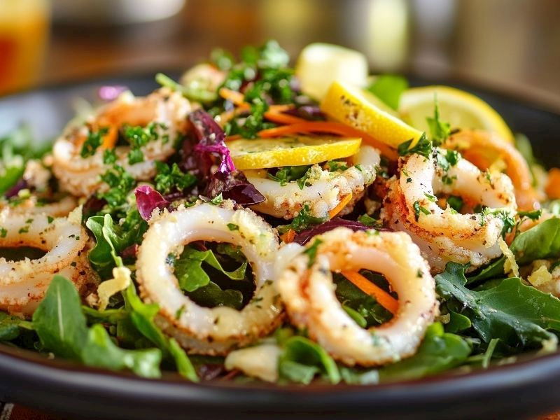 Rokalı Kalamar Salatası