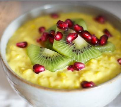 Meyveli Safranlı Muhallebi