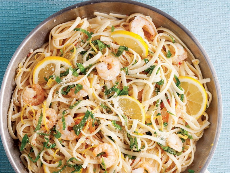 Sarımsaklı Karidesli Makarna