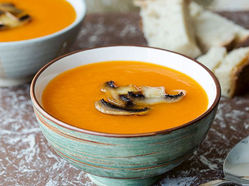 Mantarlı Domates Çorbası