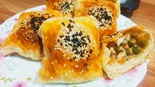 Bezelyeli Tavuklu Börek