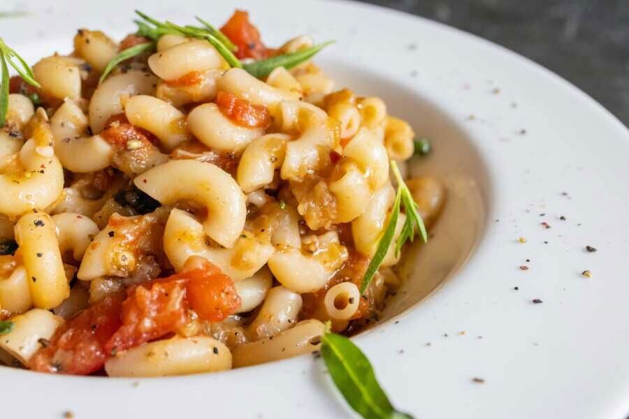 Patlıcanlı Makarna