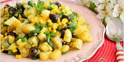 Zeytinli Patates Salatası