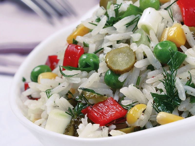 Pirinçli Bezelye Salatası