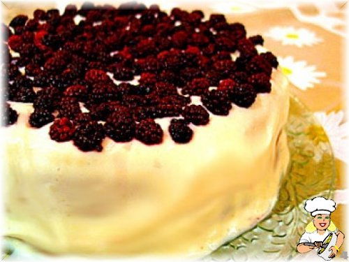 Böğürtlenli Pasta Labne Peynirli