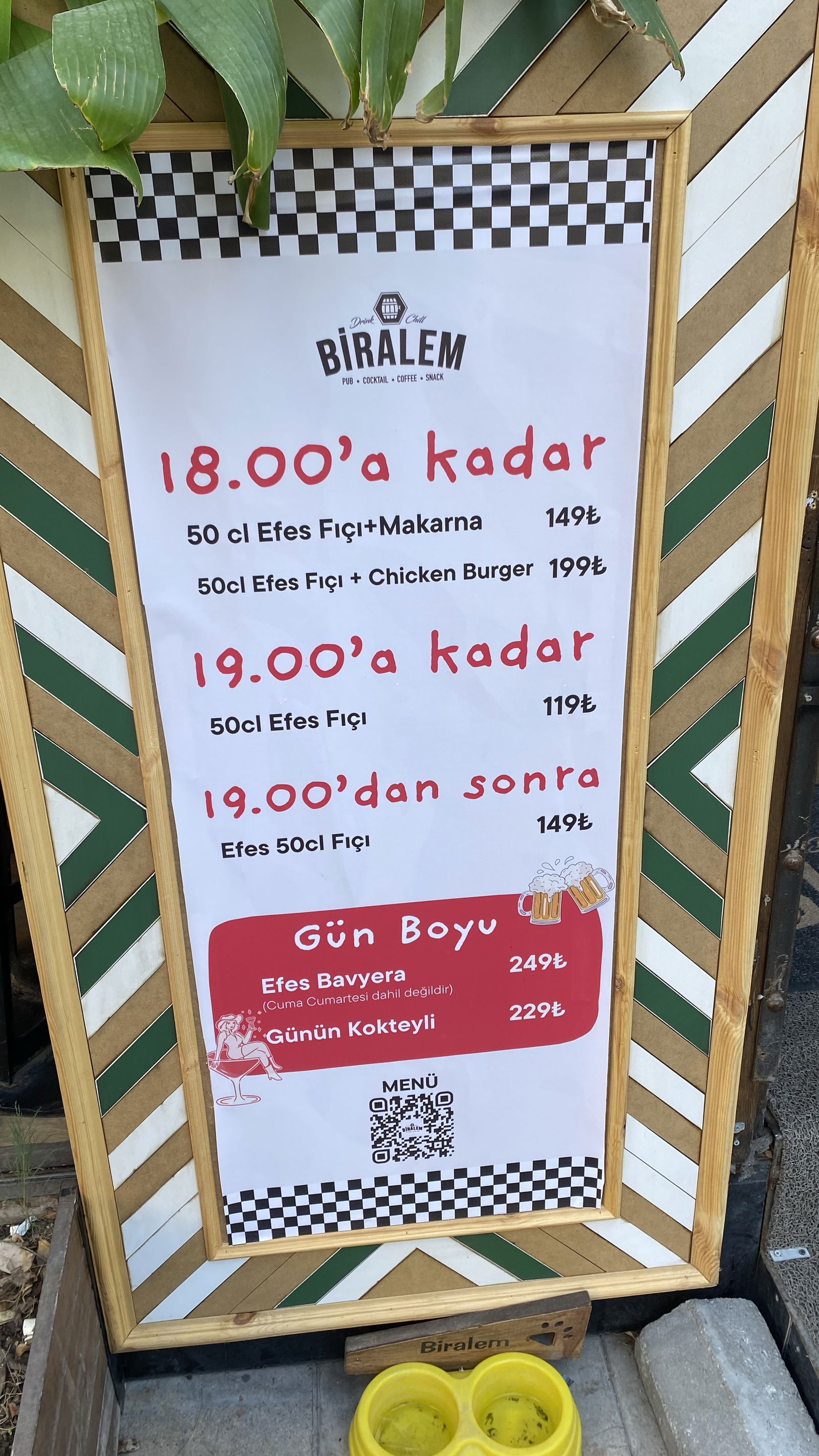 50cl Fıçı Bira  + Yemek