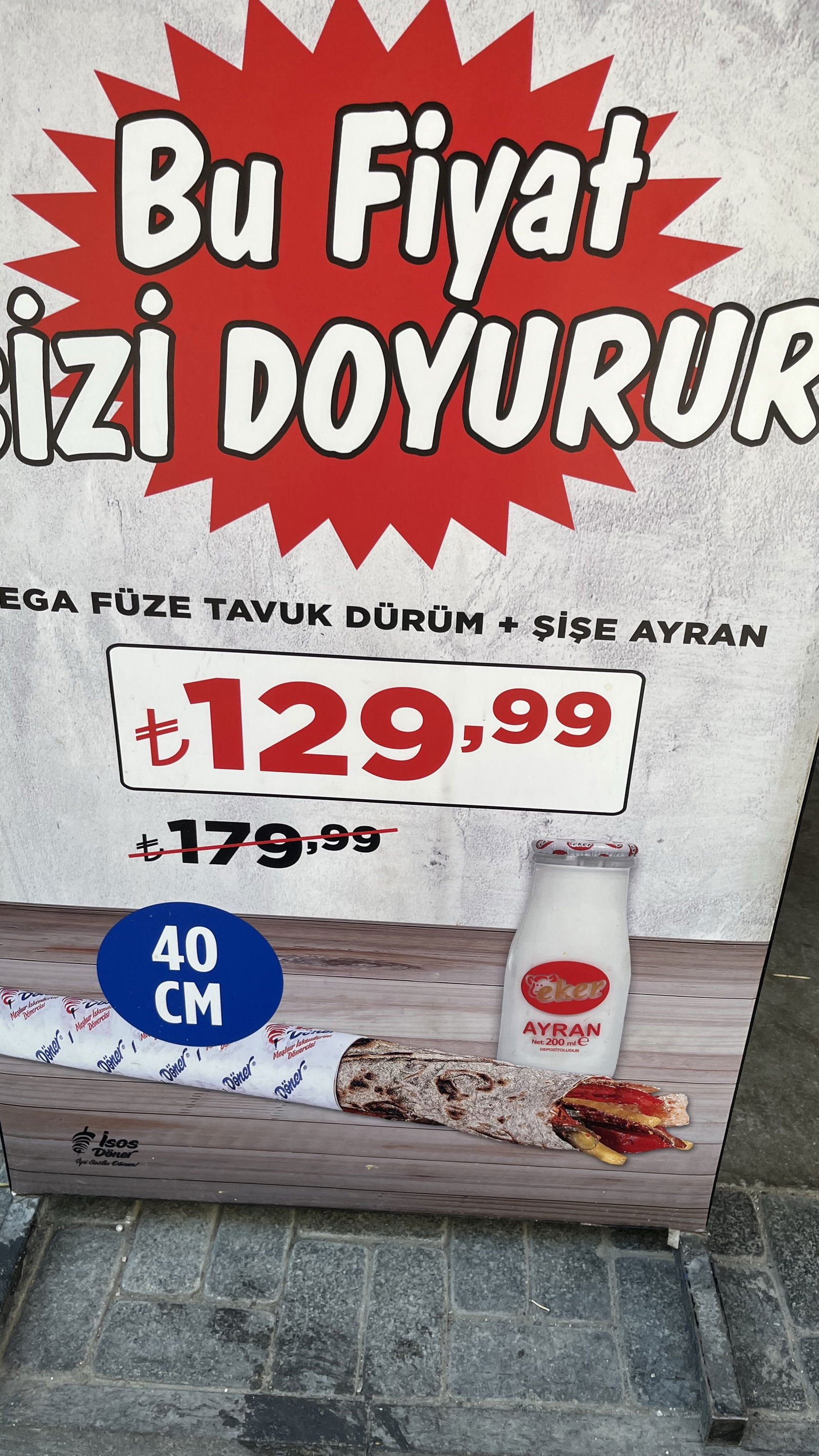 Bu fiyat sizi doyurur