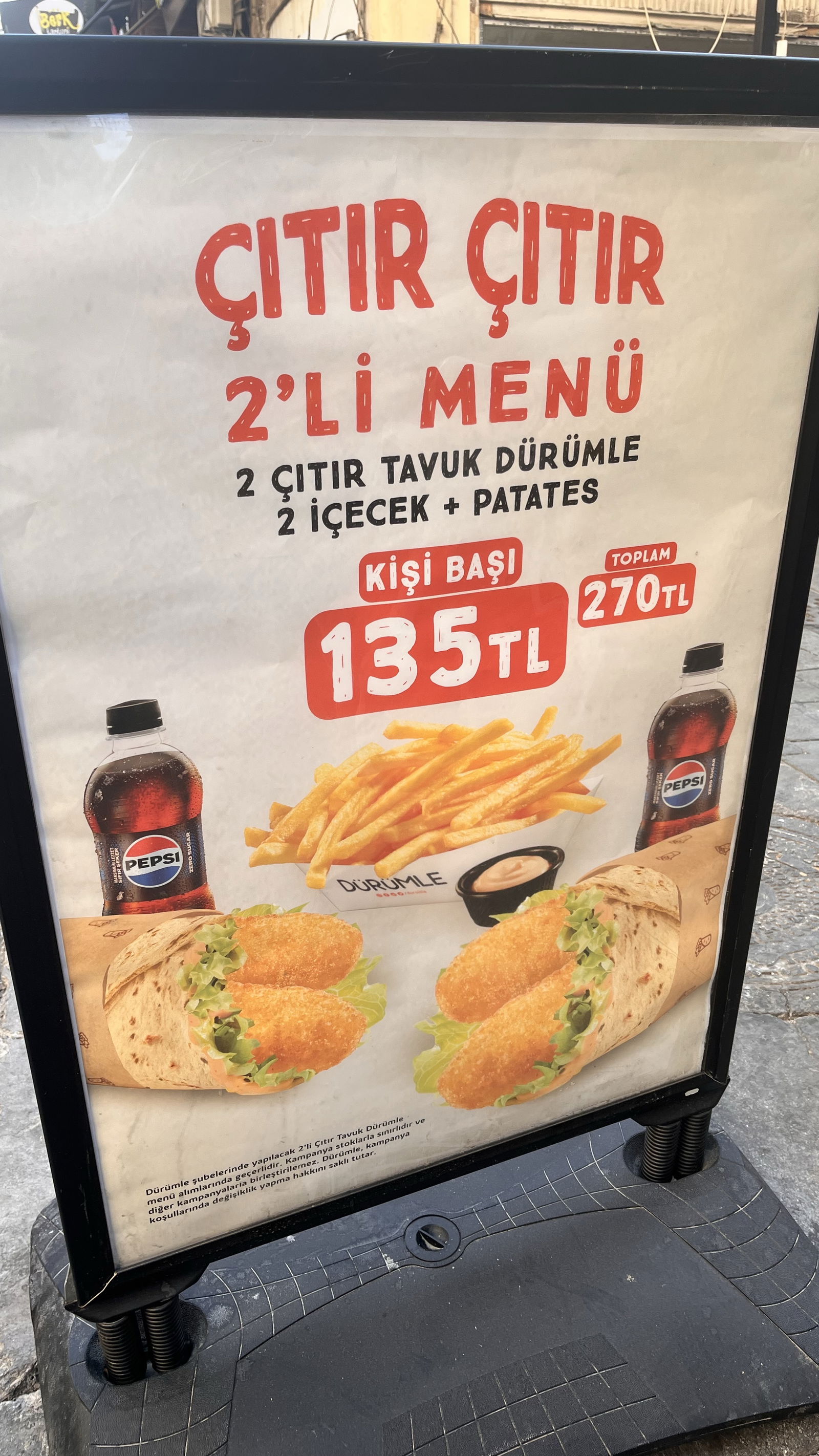 Çıtır çıtır 2li menü