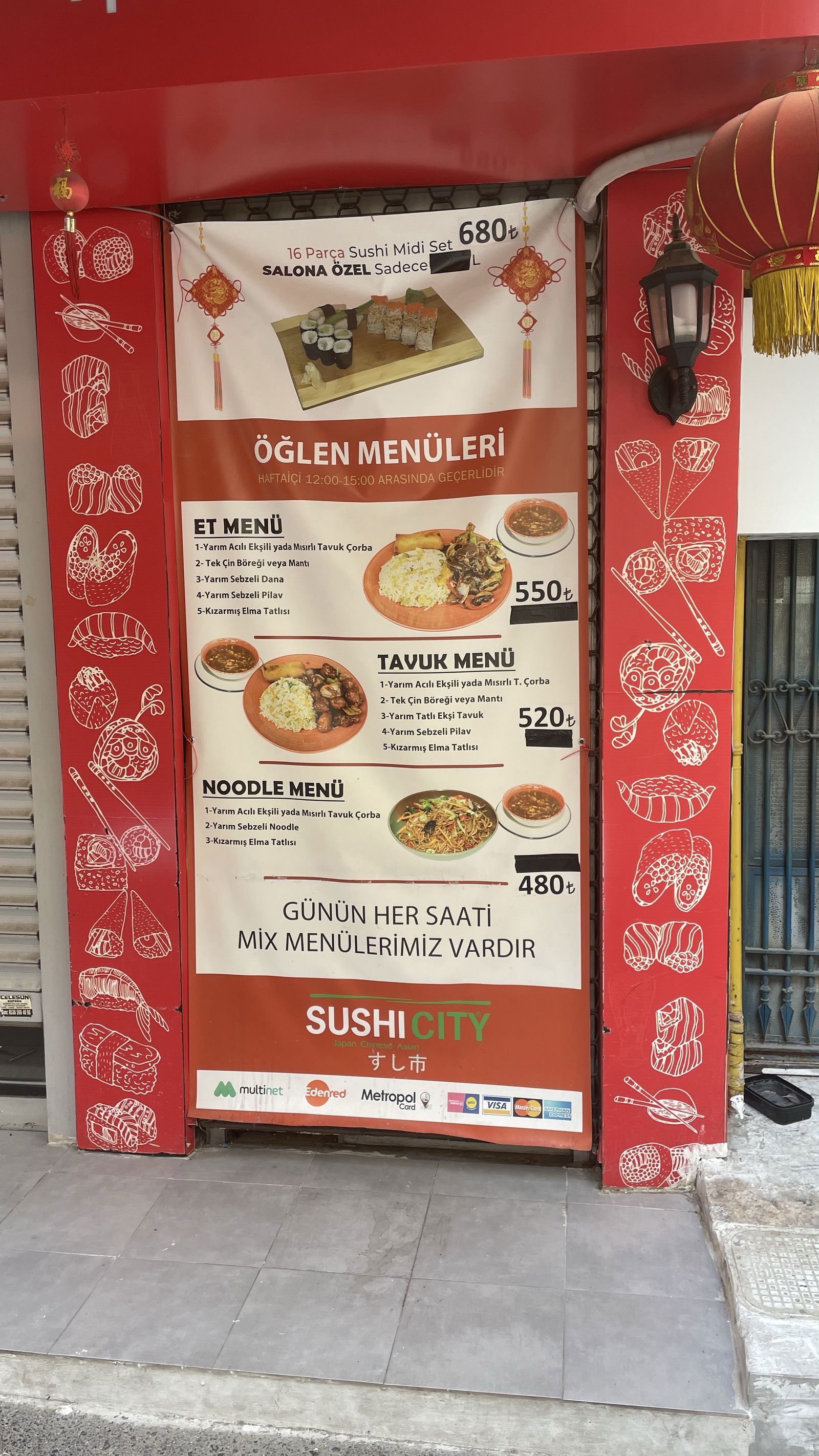 Sushicity Restaurant Alsancak Japon Chinese Asian Cuisine