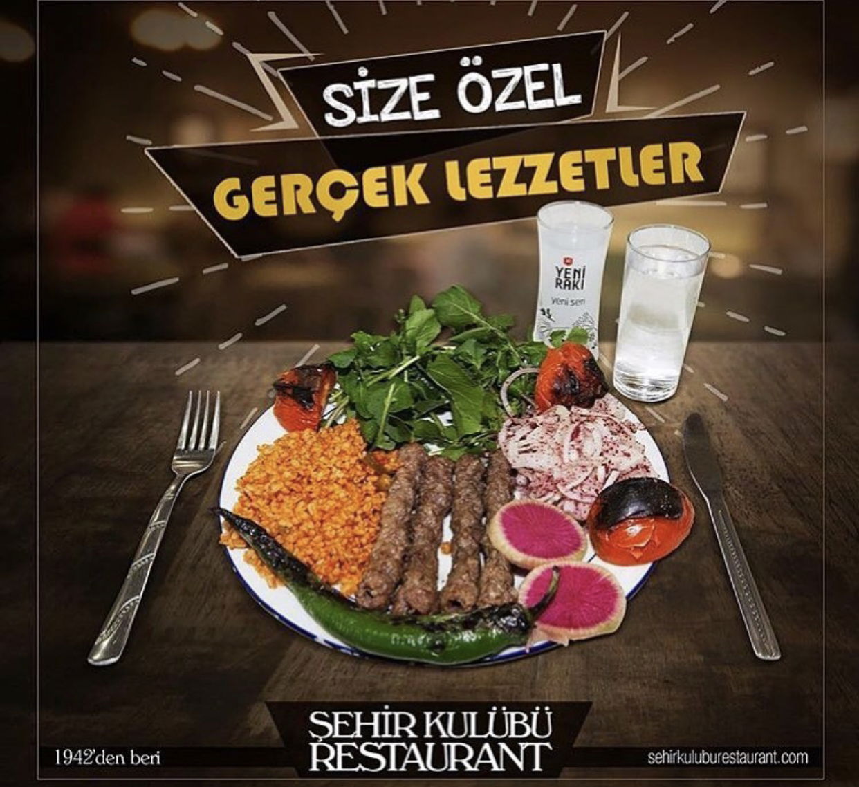 Şehir Kulübü Restaurant Konya Alkollü Restaurant