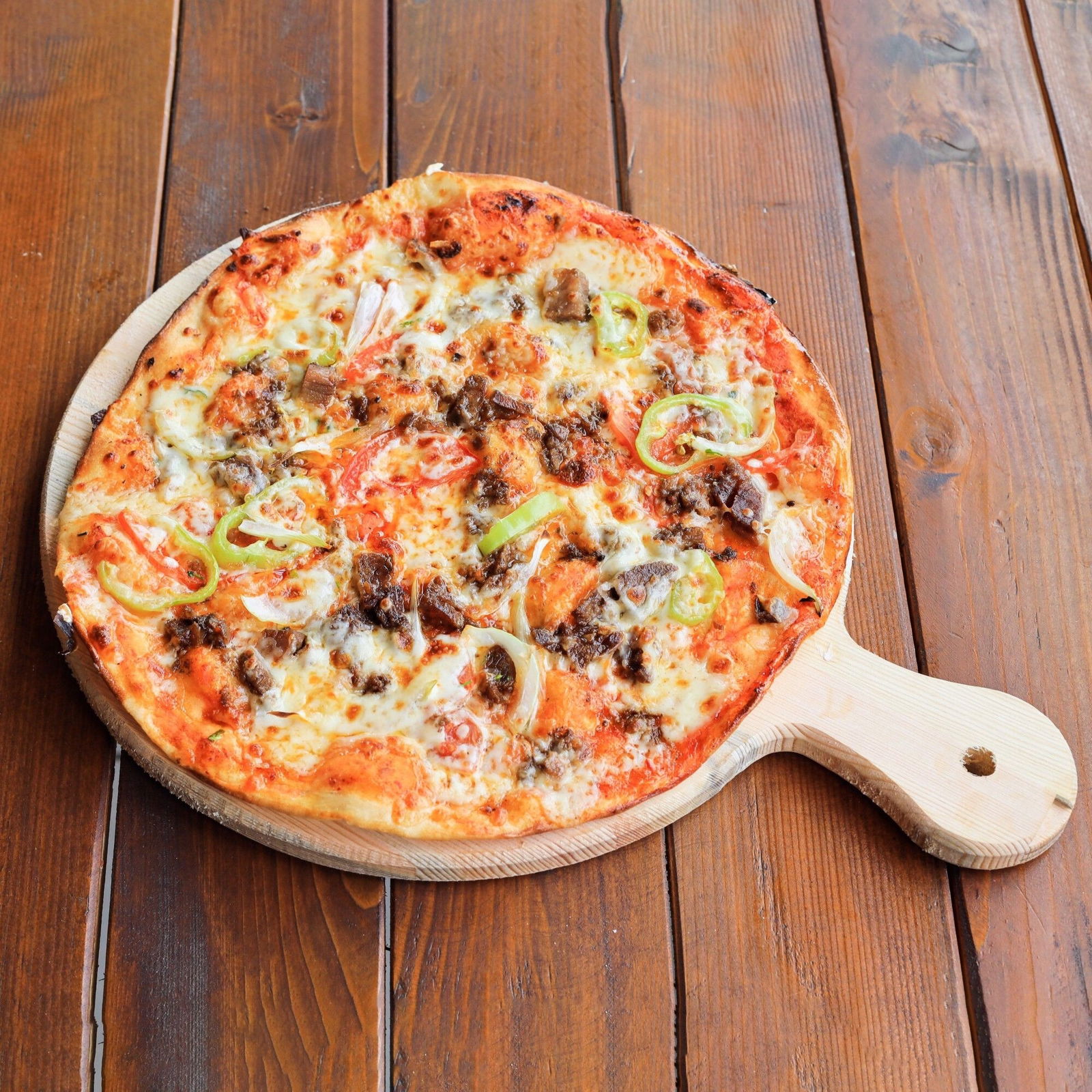 Kavurmalı Pizza (Küçük)