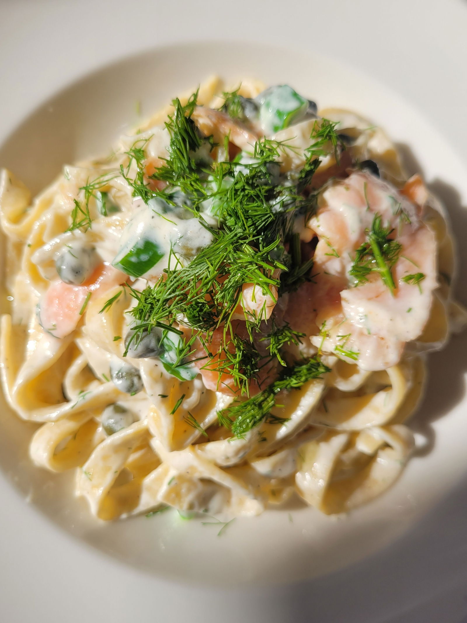 Somon Fümeli Tagliatelle