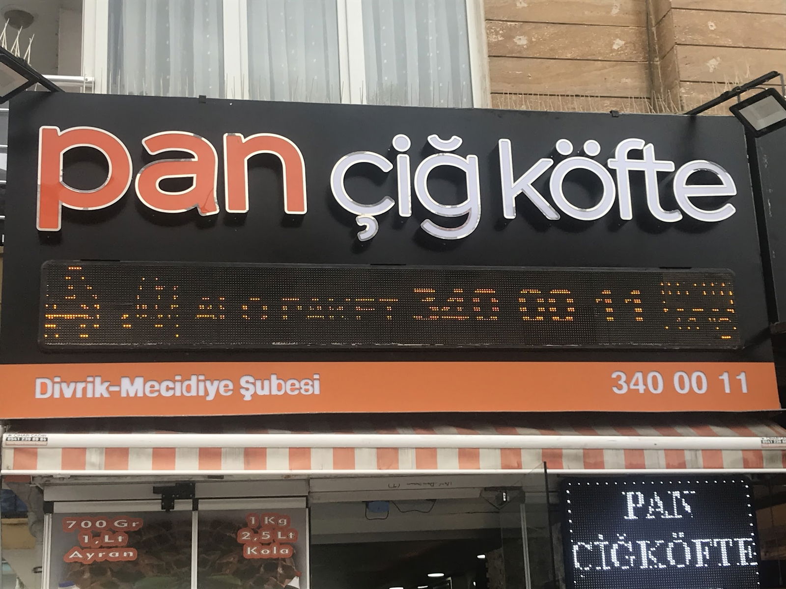 Pan Çiğköfte Mecidiye Divrik Caddesi Keçiören