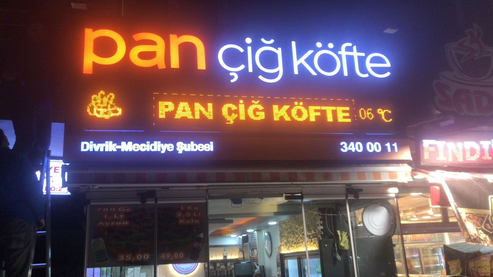 Pan Çiğköfte Mecidiye Divrik Caddesi Keçiören