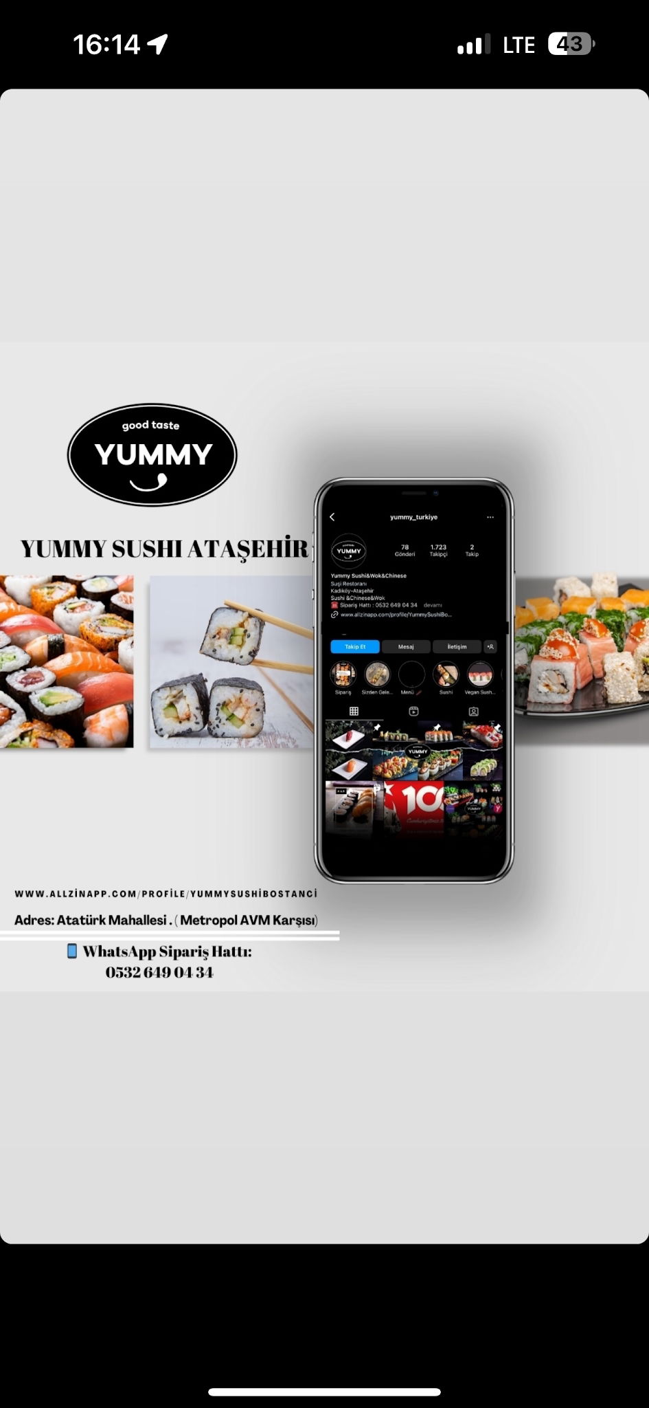Yummy Sushi Ataşehir