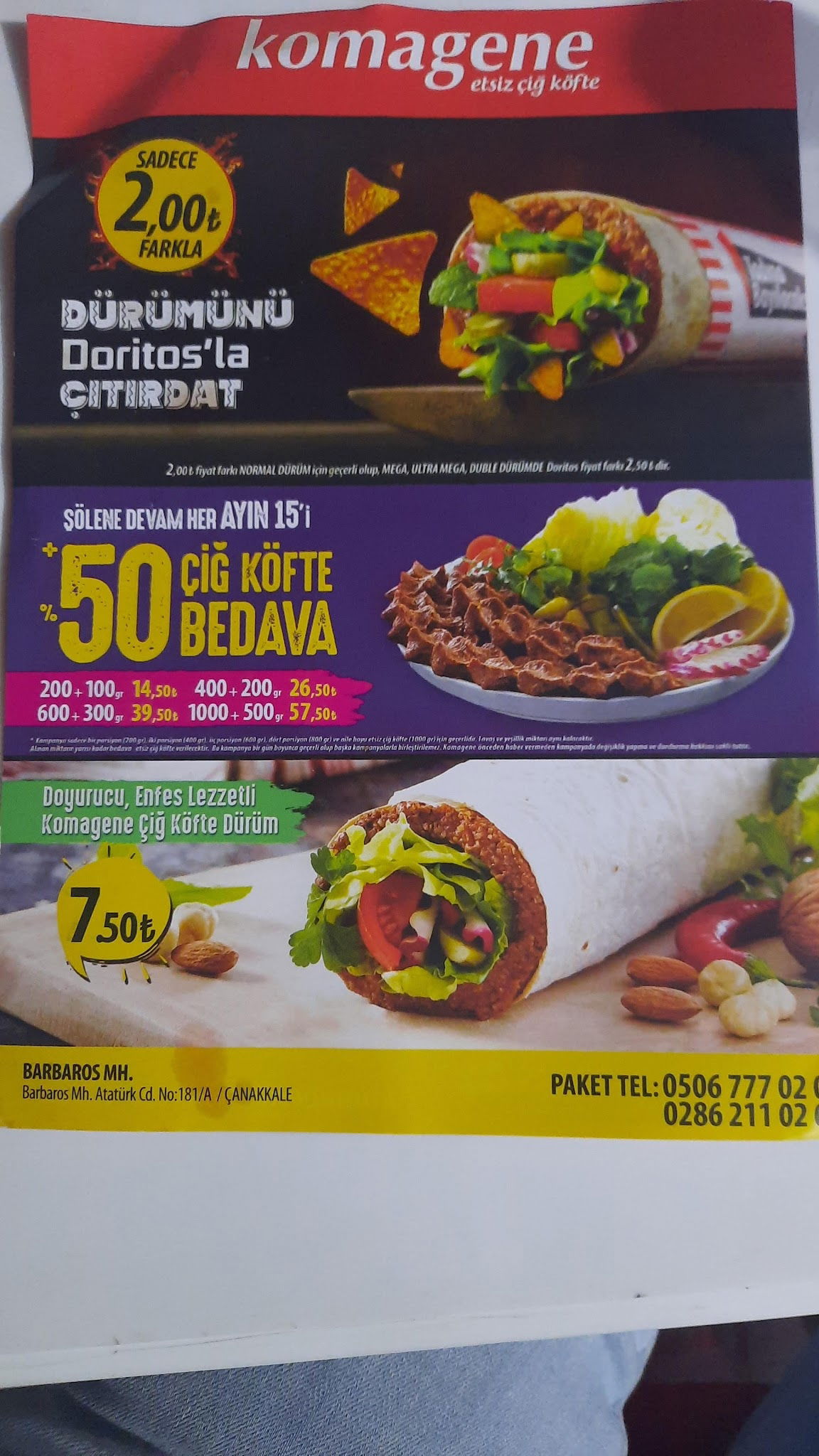 Çanakkale Komagene/Barbaros Şube