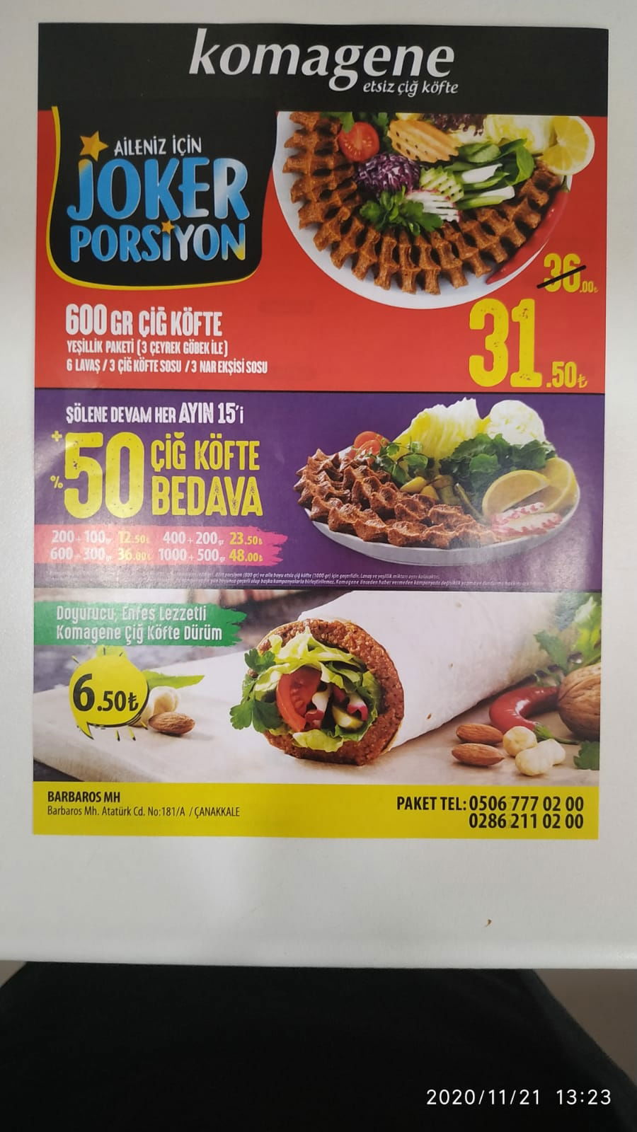 Çanakkale Komagene/Barbaros Şube