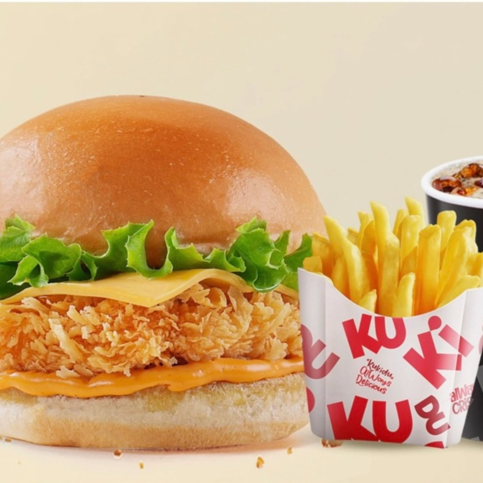 Crispy Burger Menü 