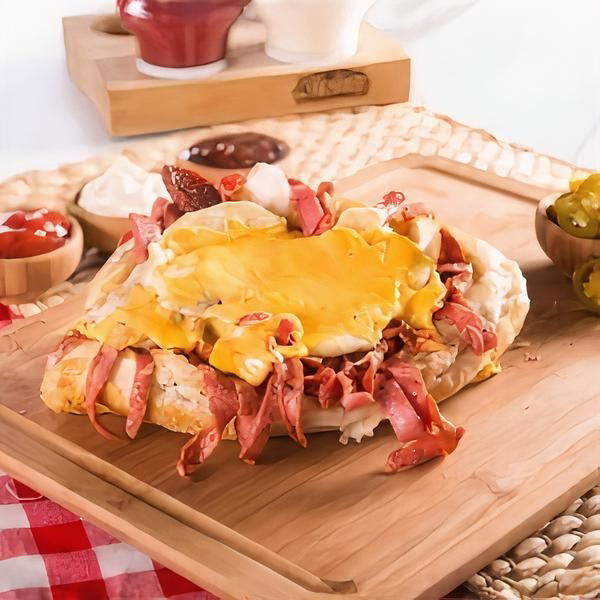 Cheddar Peynirli Kumru Sandviç