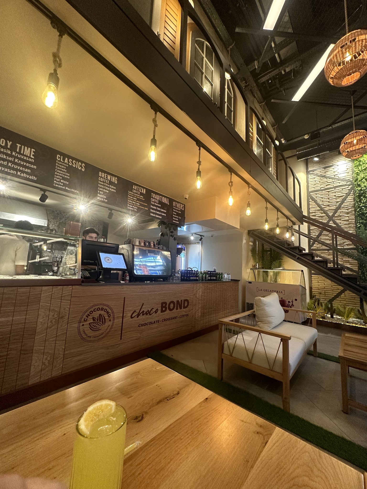 Choco Bond Chocolate Croissant Coffee