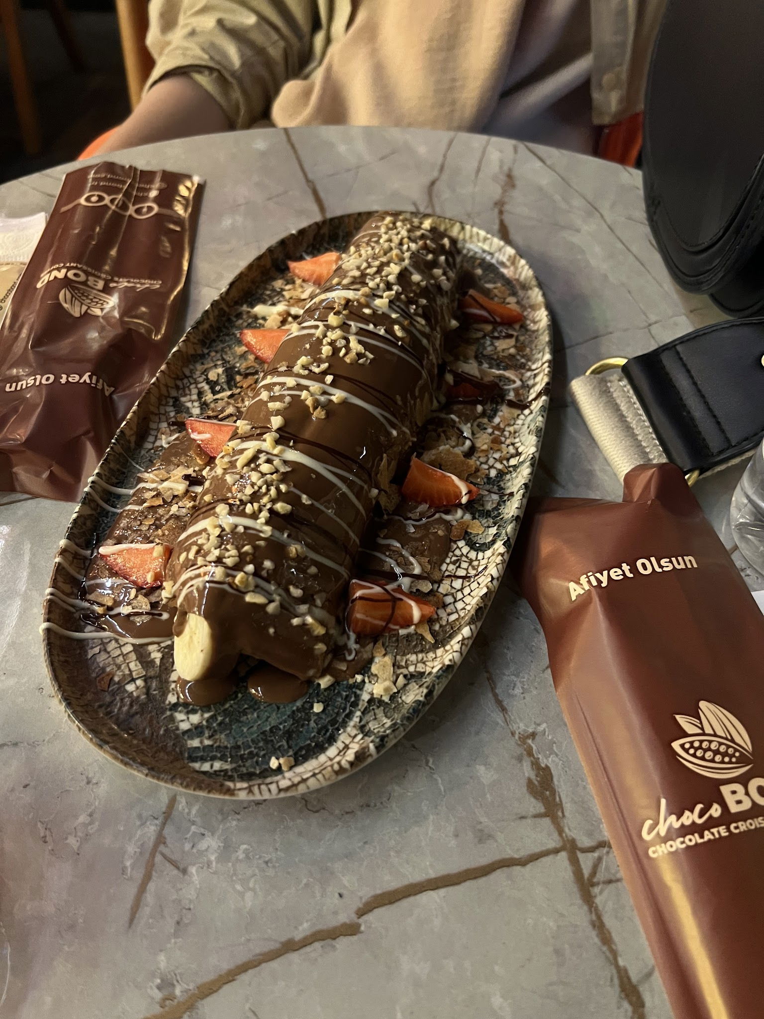 Choco Bond Chocolate Croissant Coffee