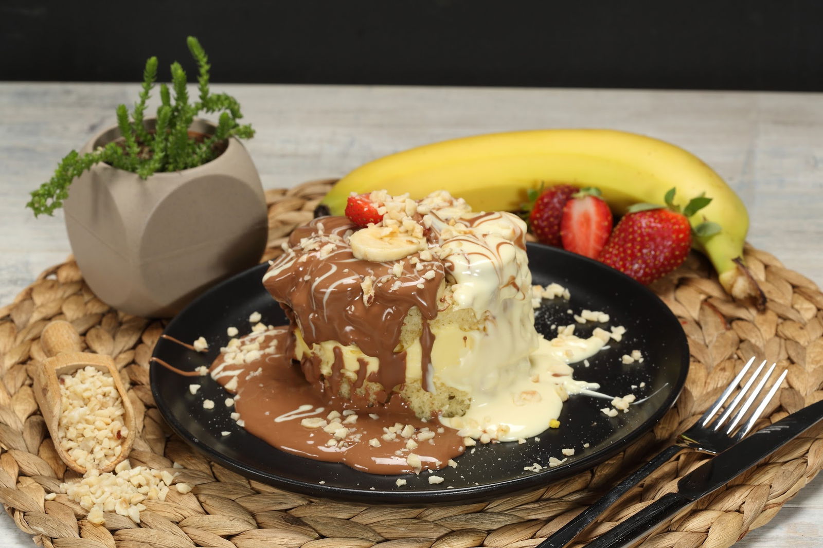 Choco Bond Chocolate Croissant Coffee