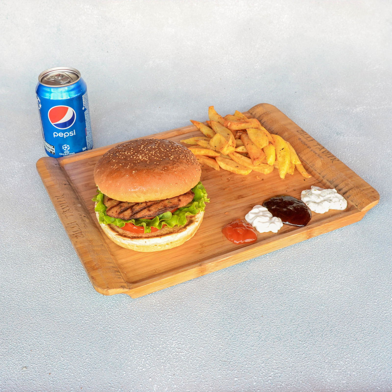 Süper İkili Tavuk Burger Menü