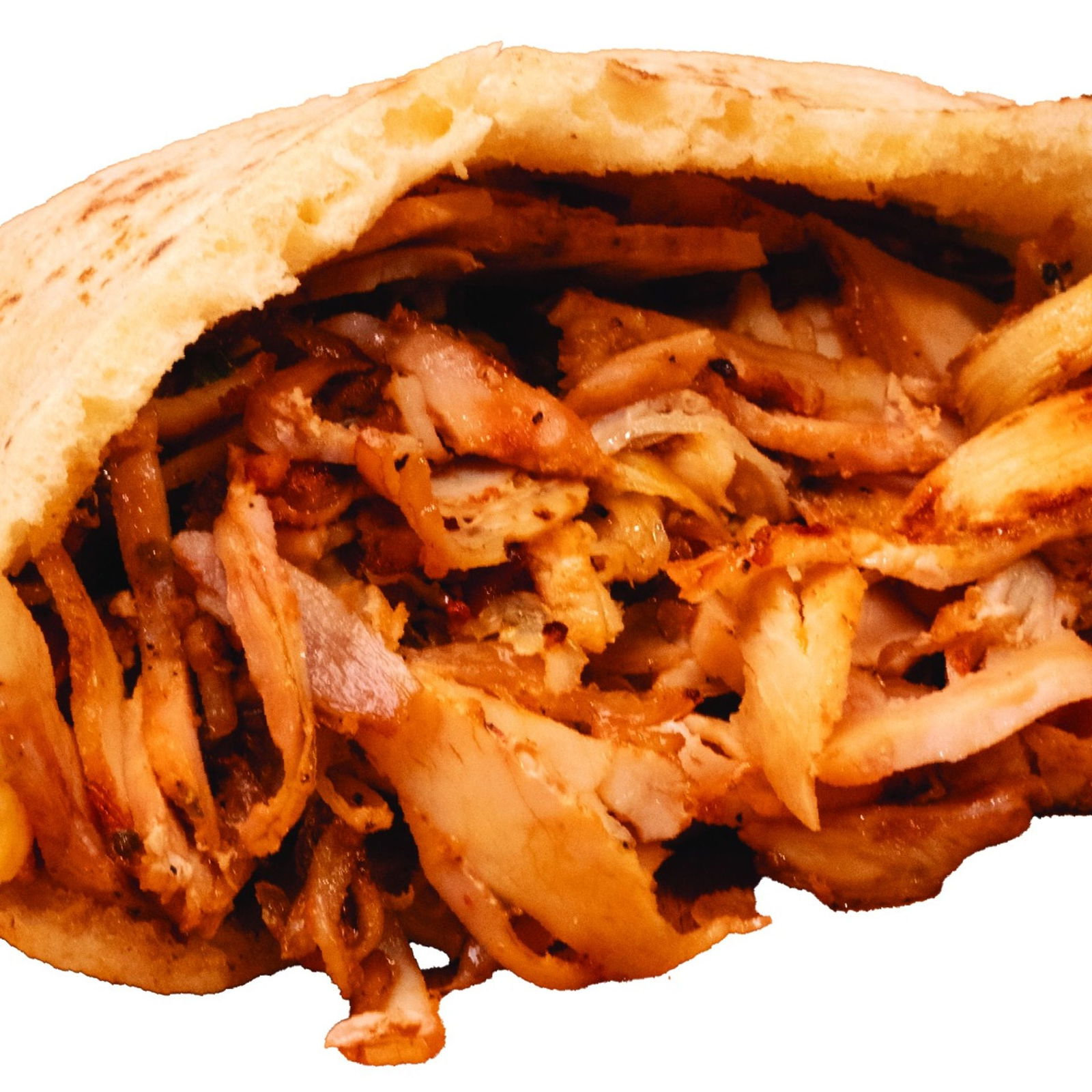 Pita Ekmeğine Tavuk Döner