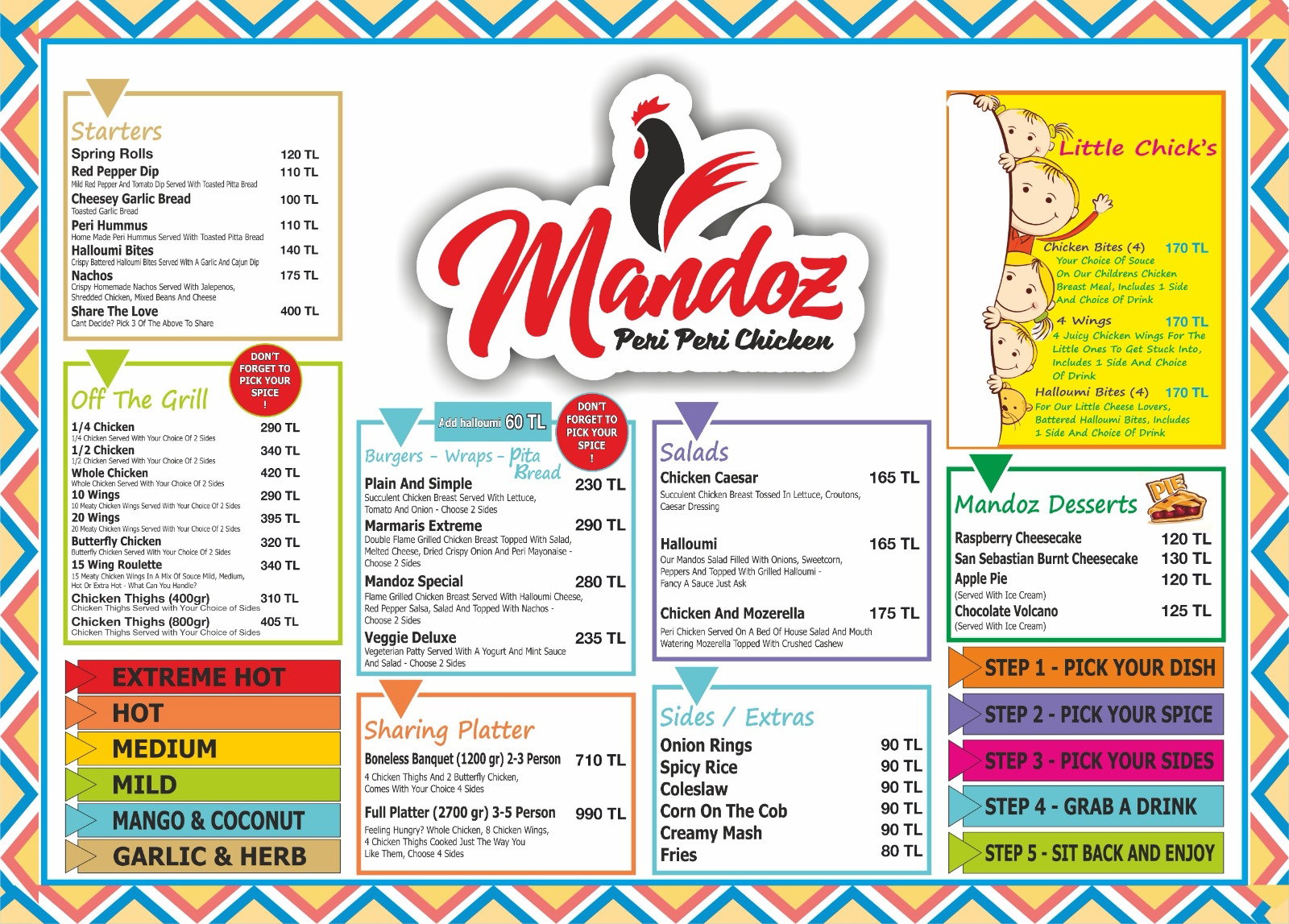Mandoz Peri Peri Chicken Restaurant And Bar