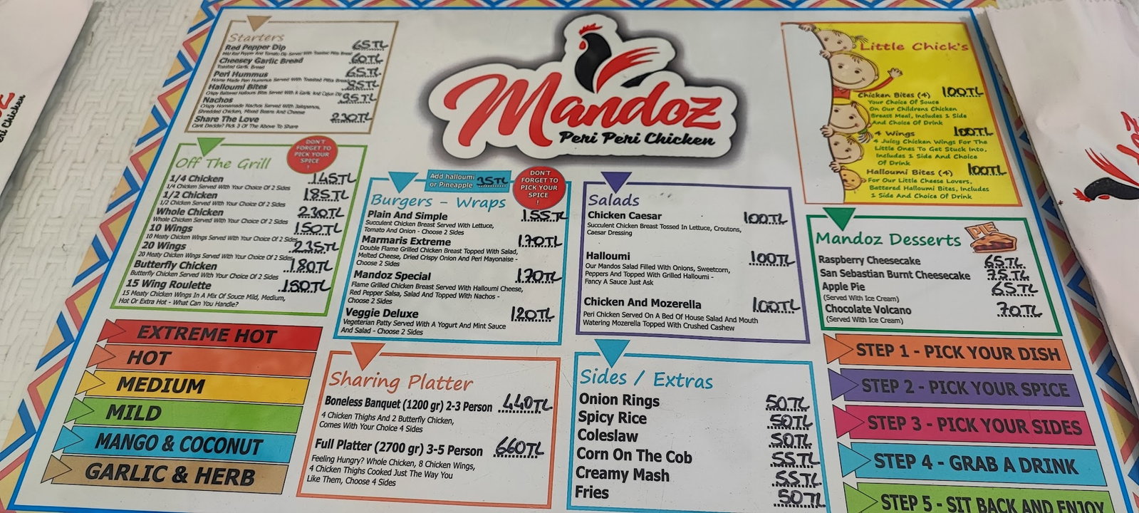 Mandoz Peri Peri Chicken Restaurant And Bar