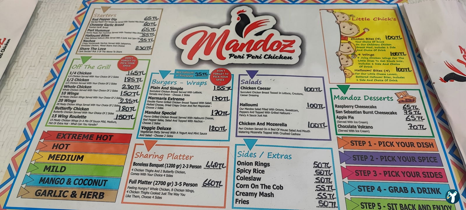 Mandoz Peri Peri Chicken Restaurant And Bar