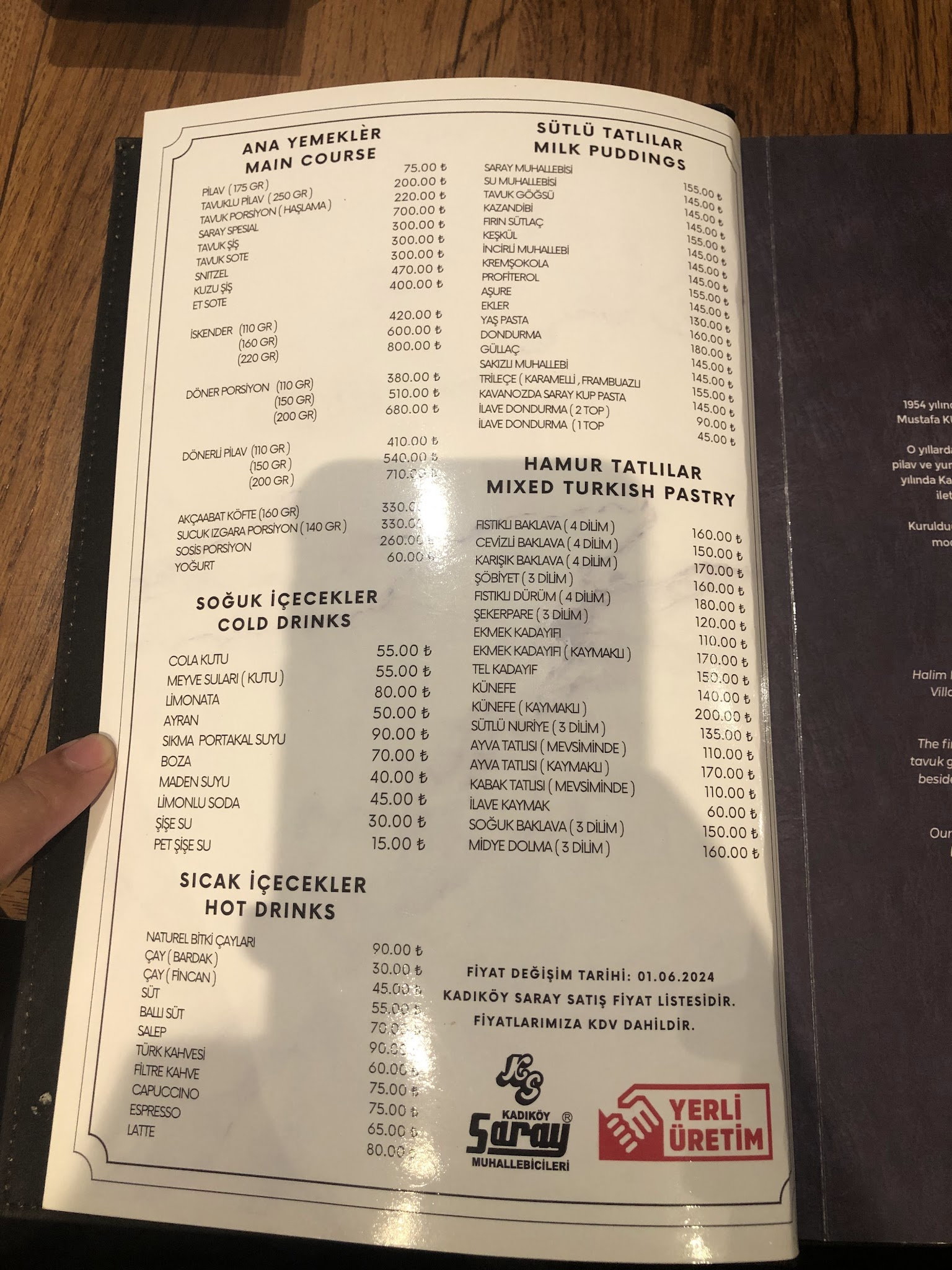 Kadıköy Saray Muhallebicisi