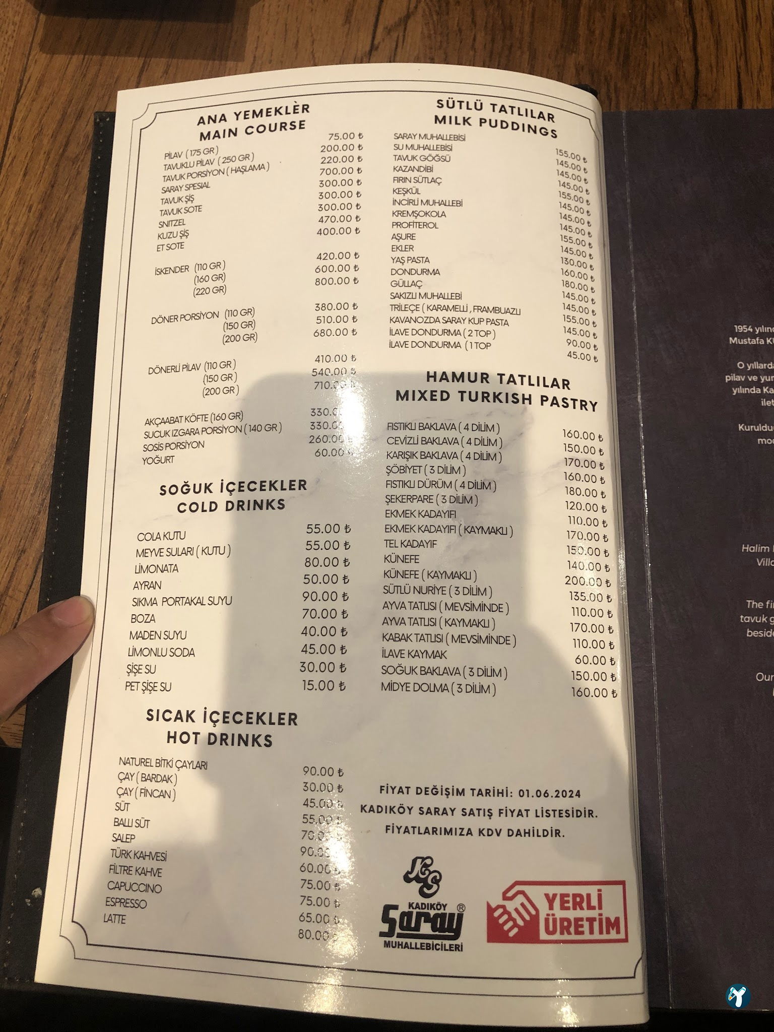 Kadıköy Saray Muhallebicisi