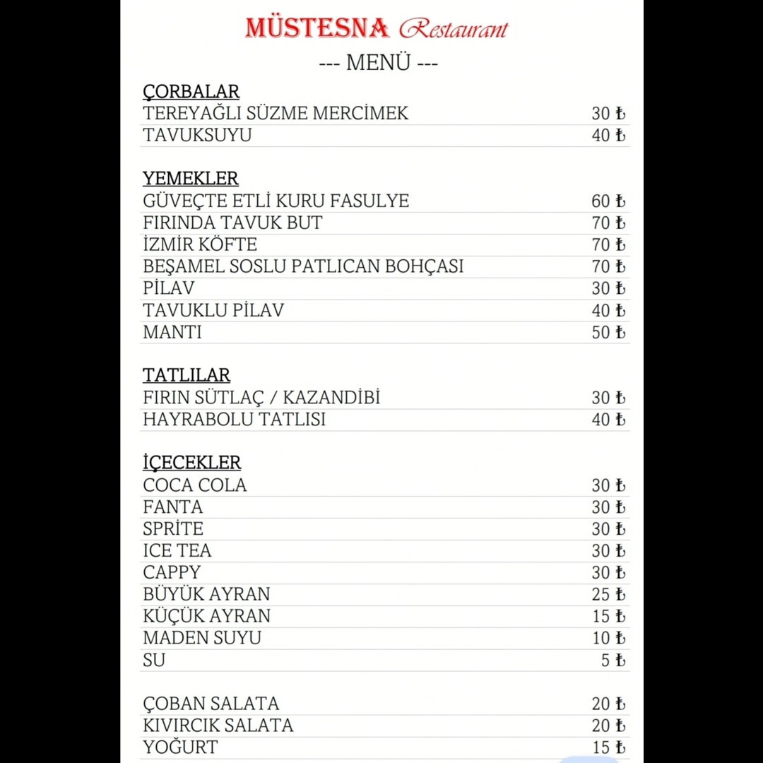 Müstesna Restaurant