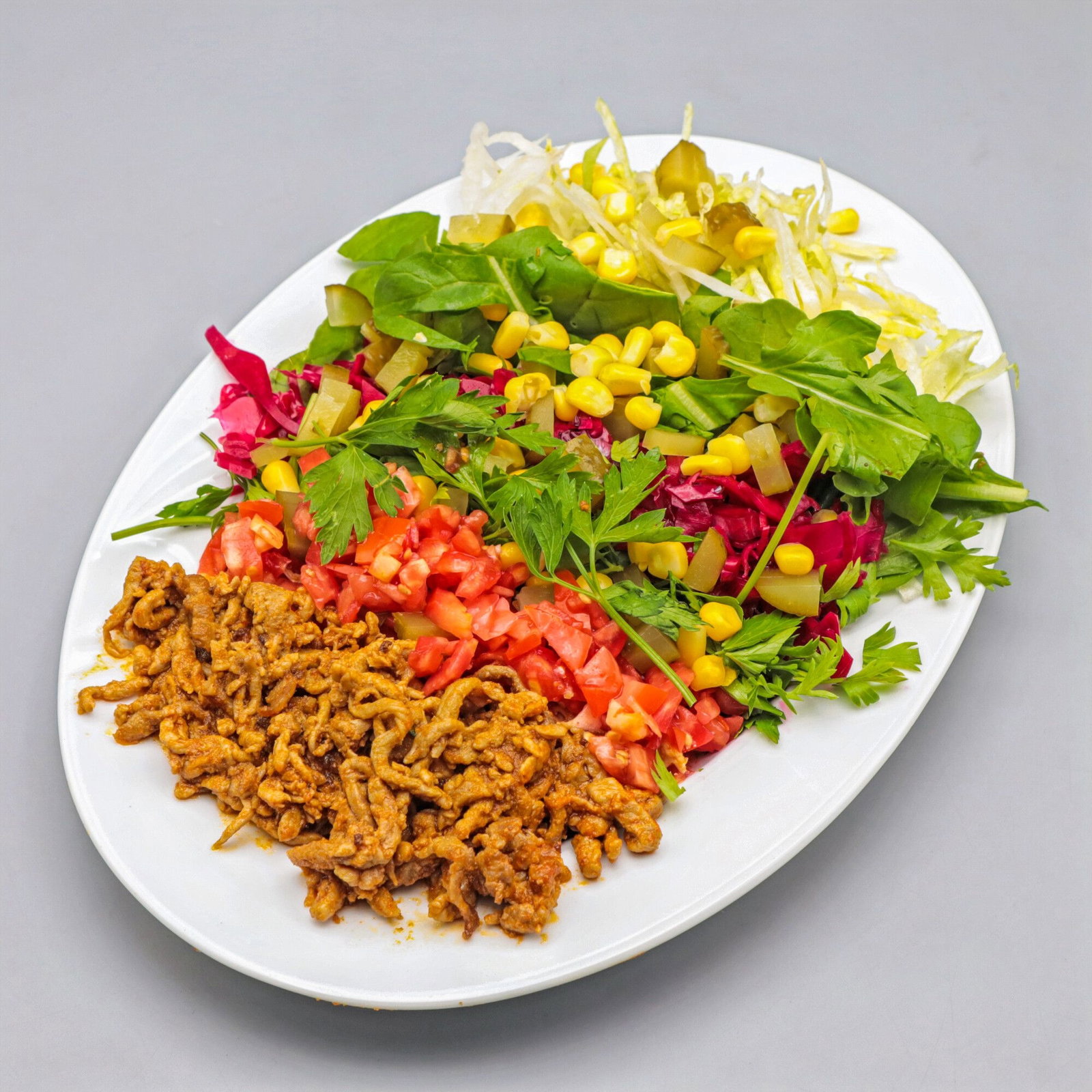 Biftek Et Tantuni Salata (Büyük)