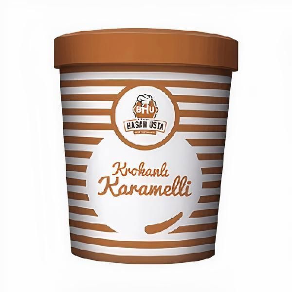 Krokanlı & Karamelli Dondurma (350 gr.)