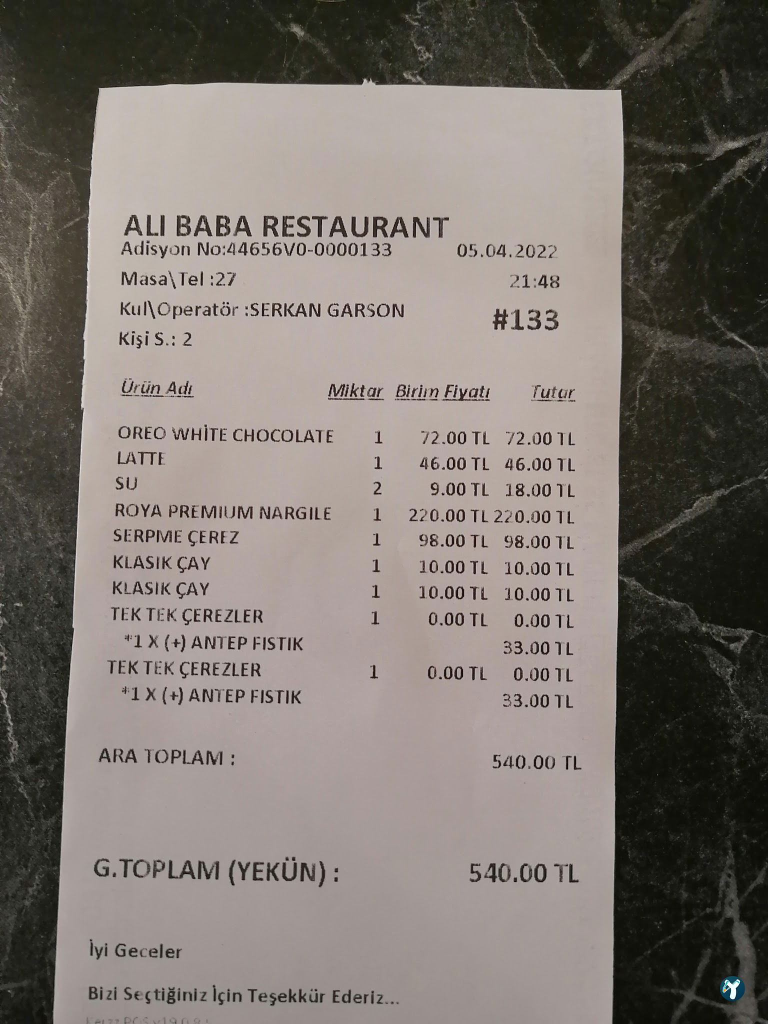 Alibaba Fasfood Cafe
