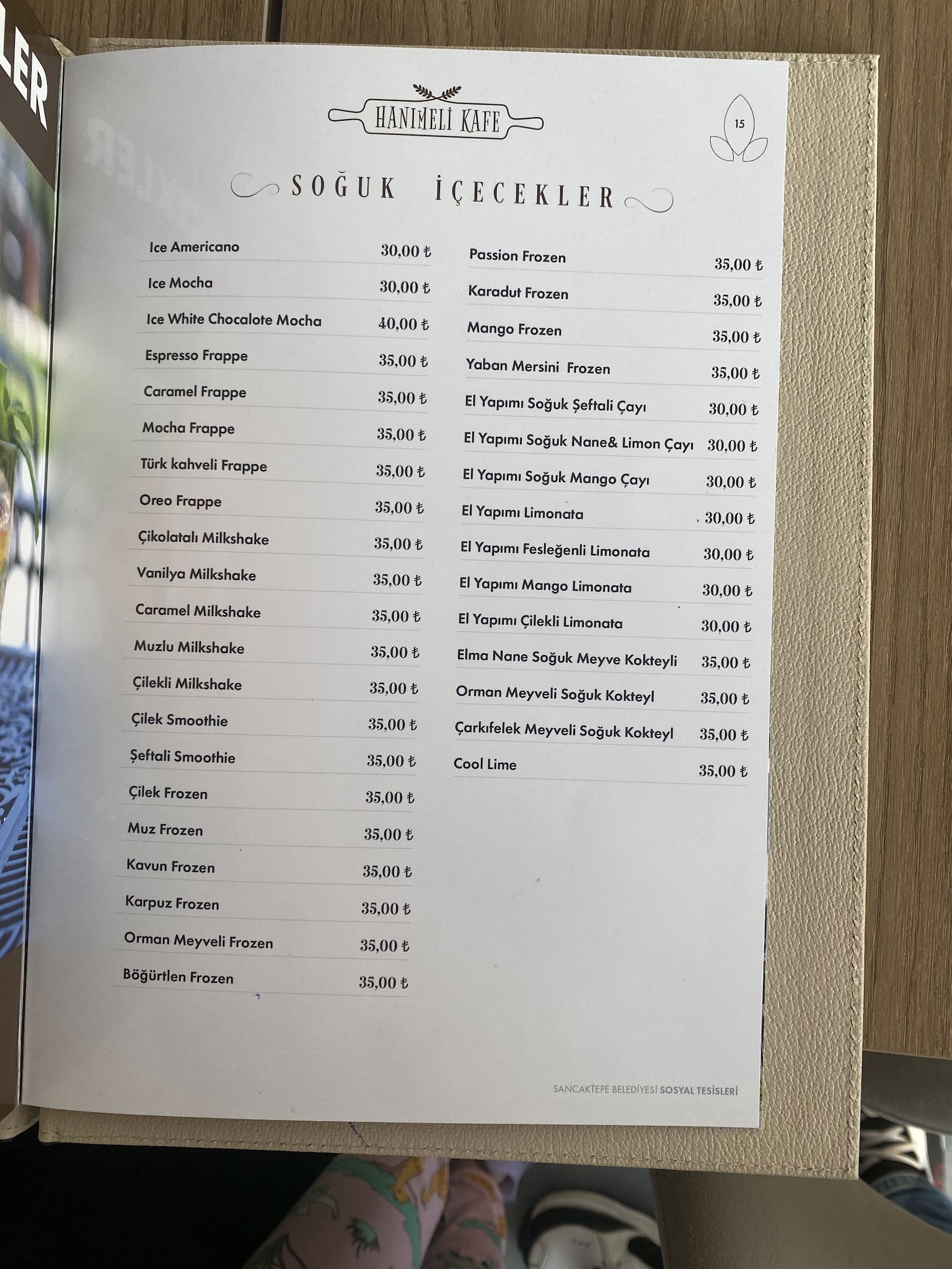 Sancaktepe Sosyal Tesisleri Hanımeli Kafe