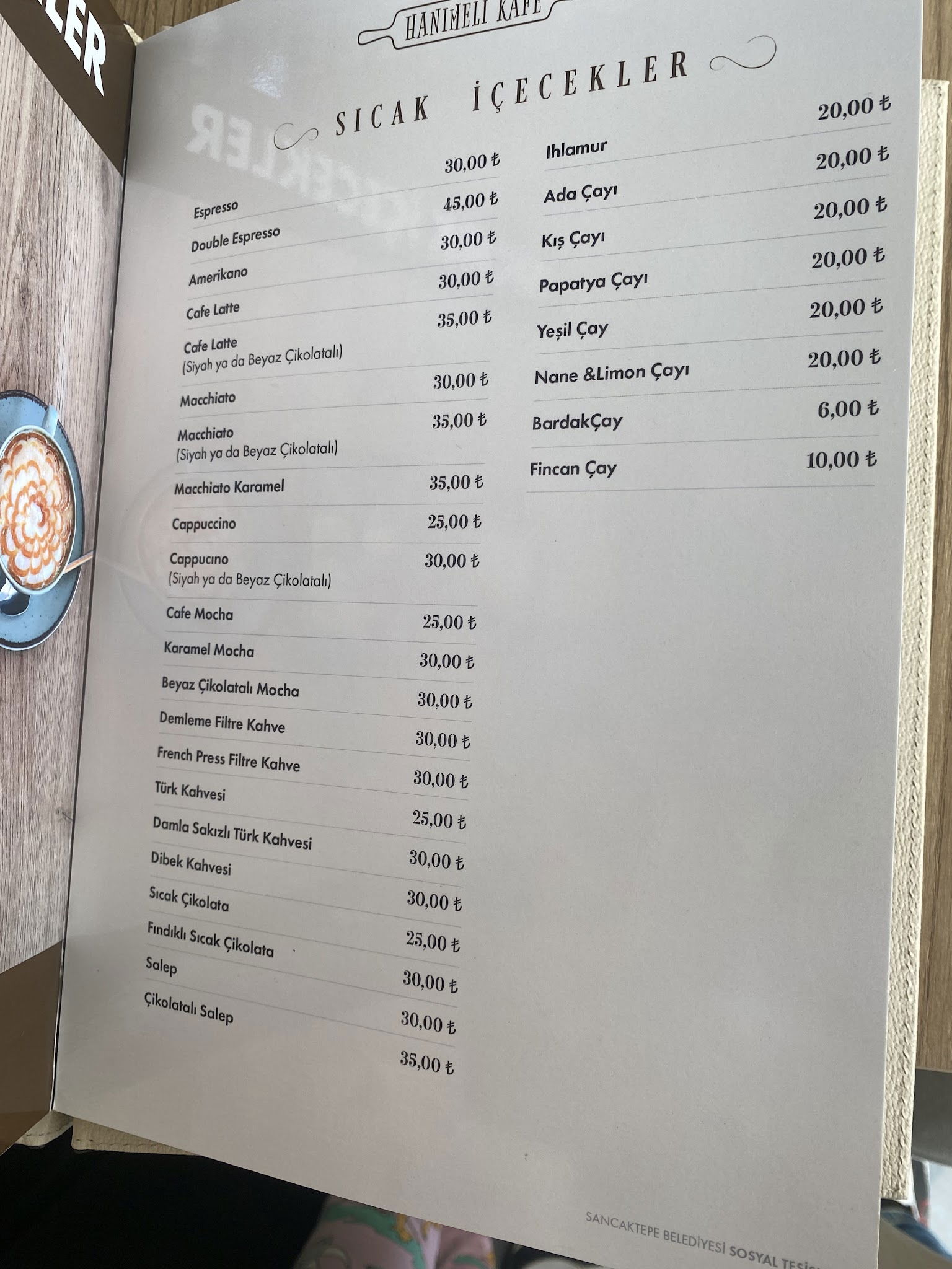 Sancaktepe Sosyal Tesisleri Hanımeli Kafe