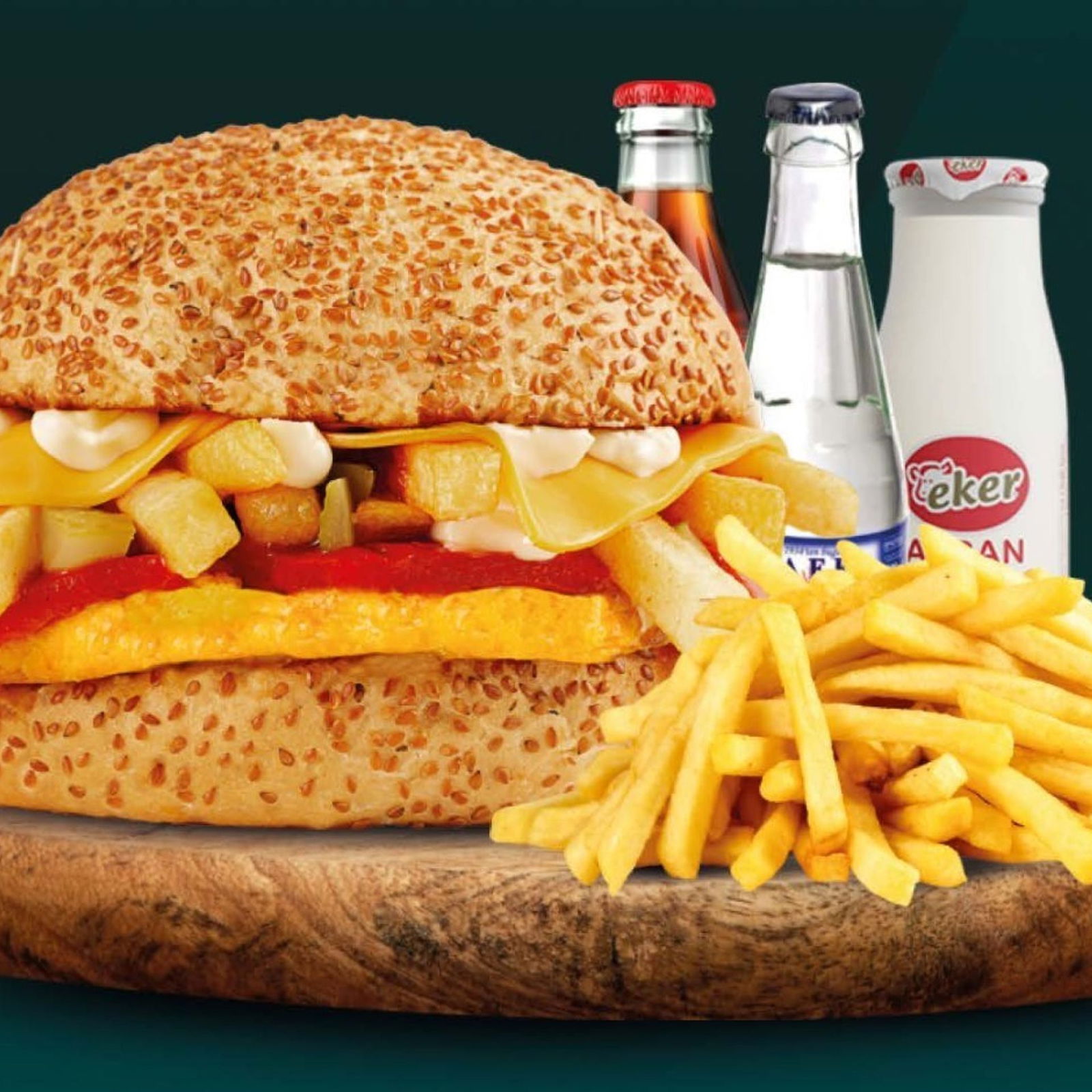 Vejetaryan Burger Menü